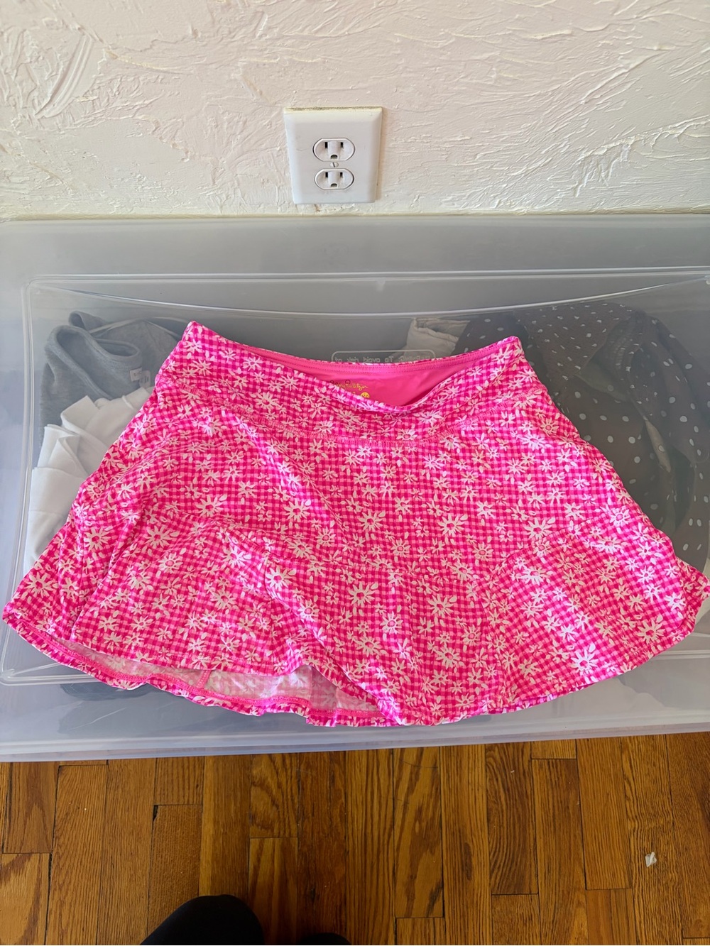 Lilly Pulitzer Hot Pink Floral Circle Skirt